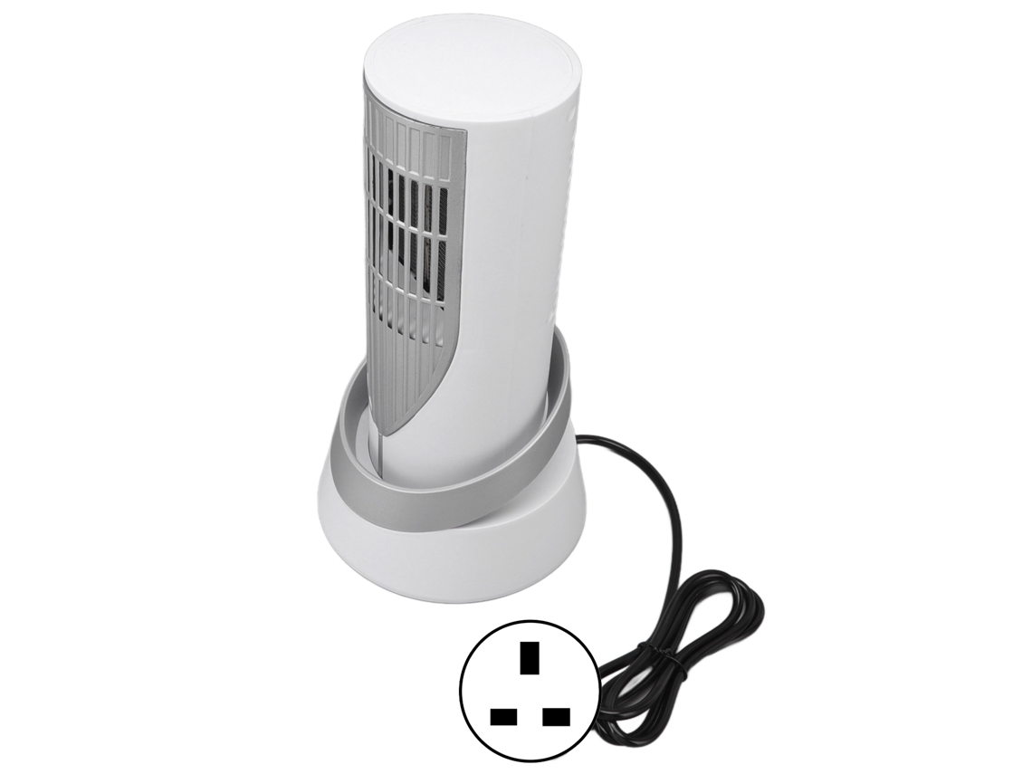 Aquecedor de ar de mesa de cerâmica PTC, aquecedor de torre silencioso, ideal para residências no inverno, 110 V-220 V