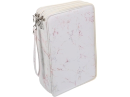 Estojo De Lápis Nuobesty Em Couro Pu Com Bolso Para Guardar Materiais Escolares E De Arte.