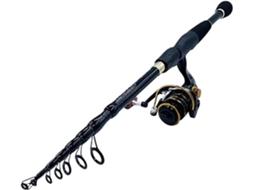 2,4 M 1,8 Vara Pesca Telescópica Ideal Iniciantes Experientes