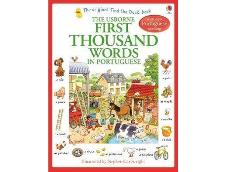 Livro First Thousand Words In Portuguese De Heather Amery, Ilustrado Por Stephen Cartwright (Inglês, Português)