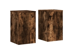 Plant Stand, Plant Stands Vidaxl Marrom Madeira Processada (30 X 30 X 50 Cm)