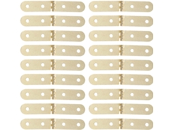 Dobradiças Decorativas Em Miniatura De Ferro Dourado, Pacote Com 30 Unidades, Fáceis De Abrir E Fechar.