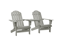Garden Chair, Garden Chairs Vidaxl Cinzeto Madeira (n/a)