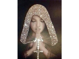 Kit de pintura de diamante 5D para meninas, faça você mesmo, oração, decoração para casa, diamantes inquebráveis, 30x40cm