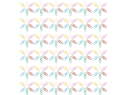 Conjunto de 1200 clipes de papel Lalafina de 33 mm, pequenos e multicoloridos, ideais para mesa, escola e organização.