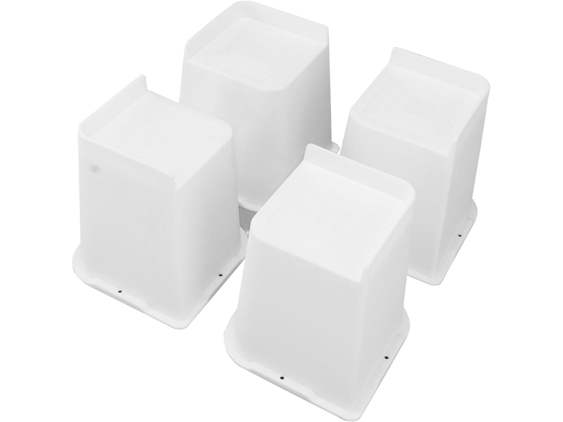 Elevadores De Móveis Em Formato L, Medindo 4x 6 Polegadas, Com Superfície Antiderrapante, Para Camas, Sofás E Outros