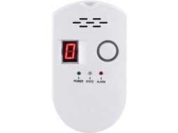 Detector Gás Co Visor Digital Alarme Sonoro Plug-in