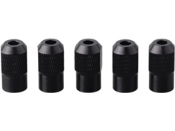Conjunto De 5 Porcas Mandril Roscadas M8x0,75 Em Liga Zinco Para Peças Com Eixo