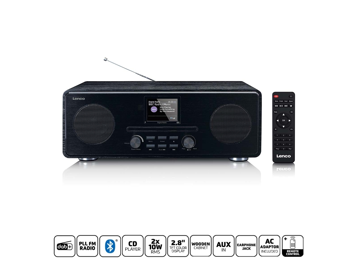 Rádio Dab+ Fm com Leitor de Cd e Mp3 Bluetooth AQUAFORGE