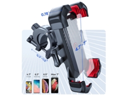 Joyroom Suporte Celular Bicicleta Um Toque Universal 360° Antivibração 4.7-7''