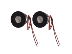 Spot LED mini embutido 1W 80lm ângulo 15° 12VDC alumínio para vitrines de joias | S/MARCA