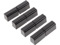 Dobradiças Com Rolamento Coaxial Em Liga De Zinco Preto (4 Peças)
