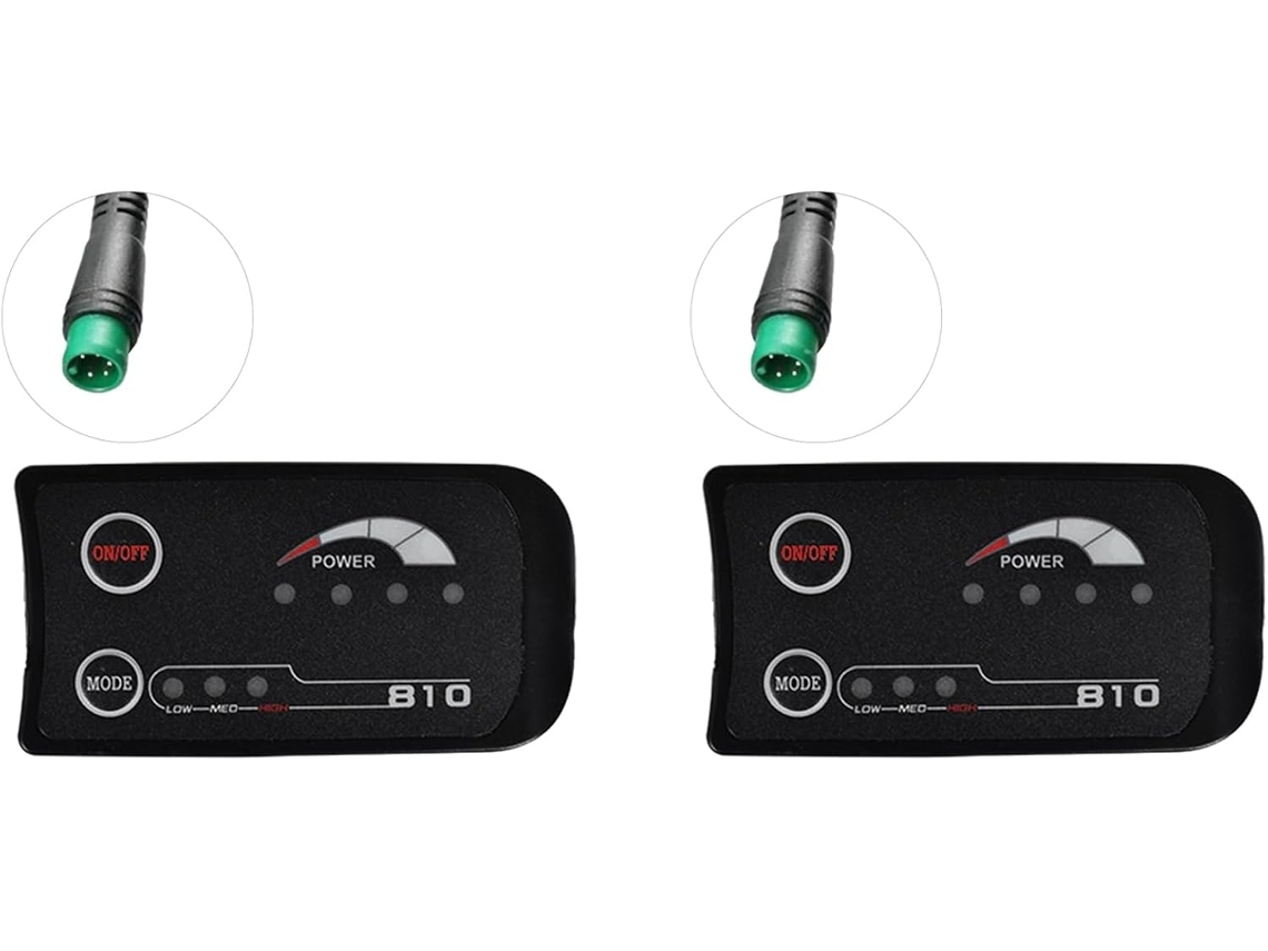 2 Displays Led S810 de 5 Pinos com Uart de 36v para Bicicleta Elétrica SFUSHOS