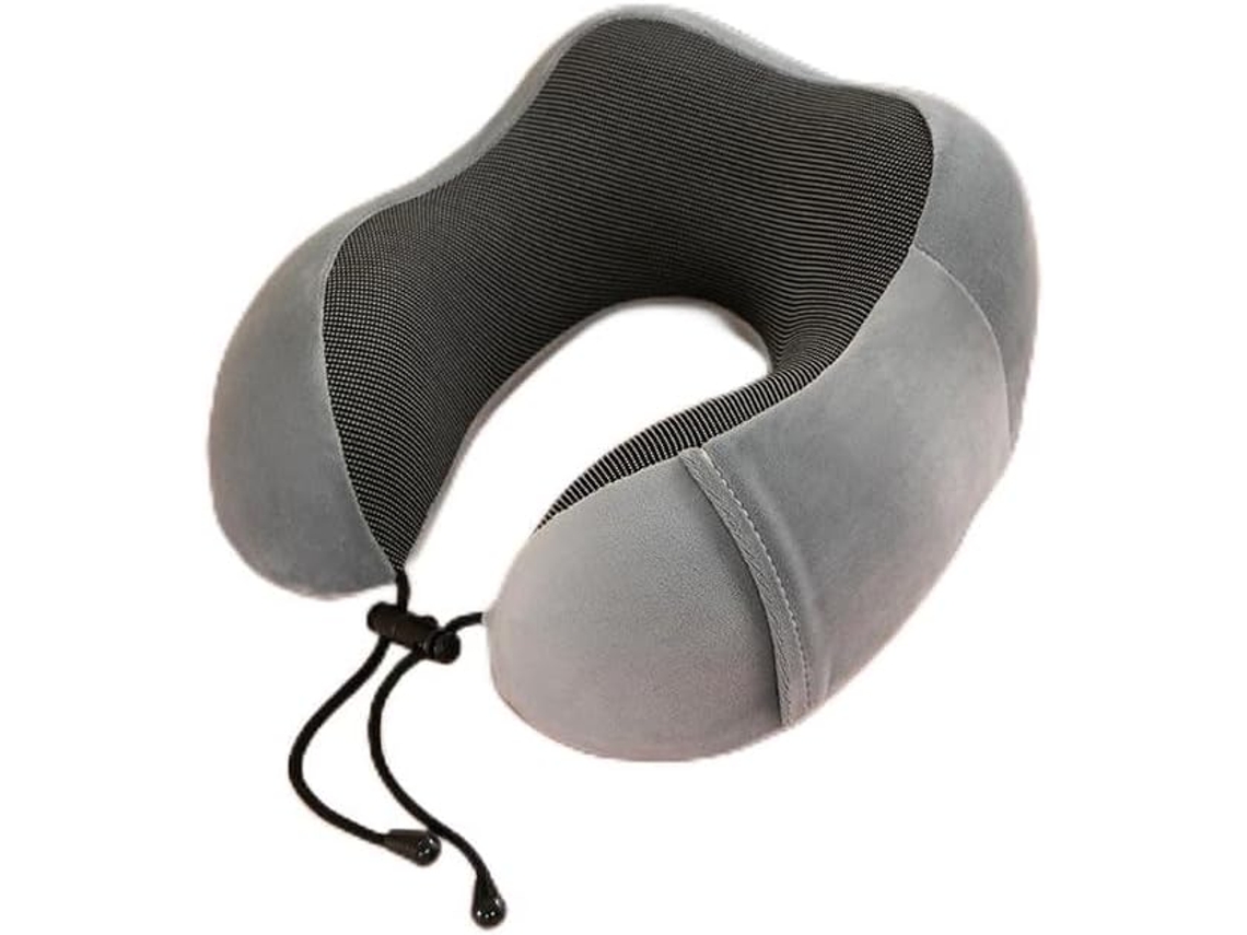 Almofada De Pescoço Em Espuma Viscoelástica Em Forma De U, Suporte Ergonómico E Conforto Com Recuperação Lenta | Removível E Lavável