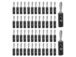 PLUGUE BANANA JT 002 YURU com Conector de Latão Níquel para Equipamentos Elétricos