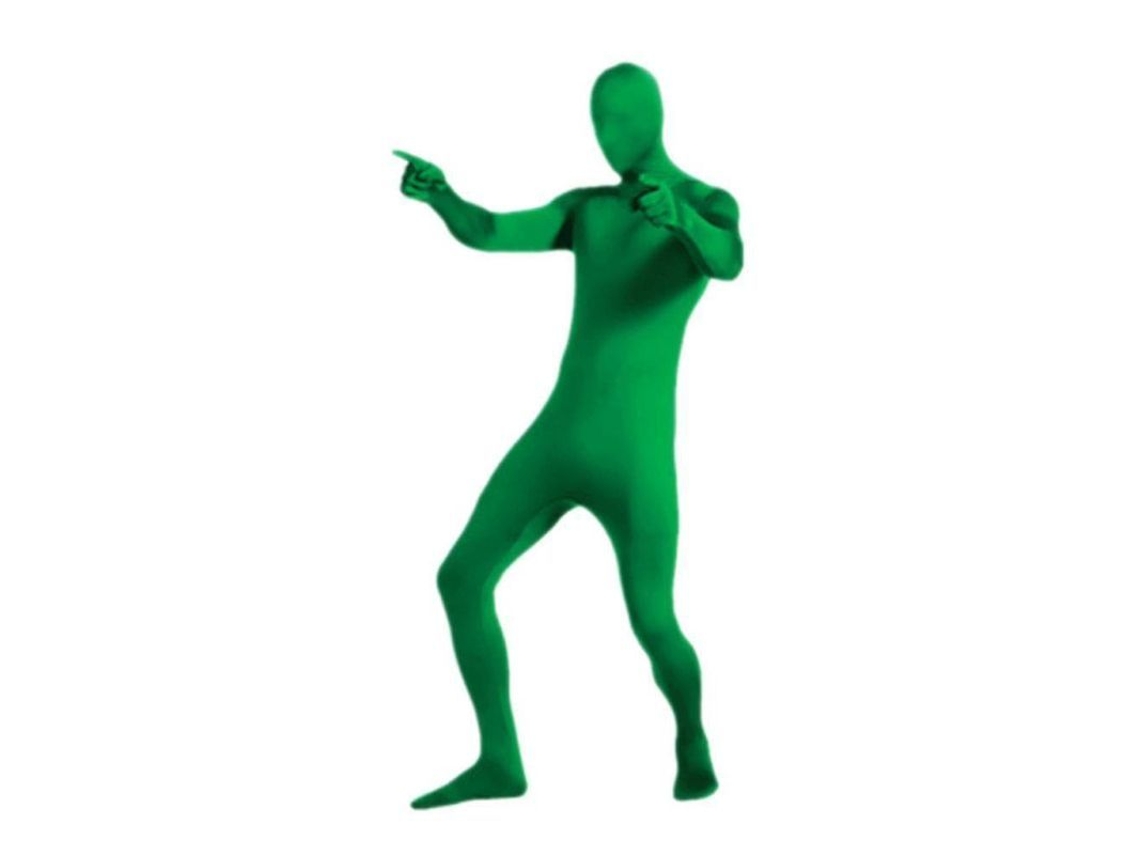 Fantasia Morph Invisível Com Máscara Capuz Macacão Para Halloween Festas E Cosplay Tamanho 140-190cm Verde