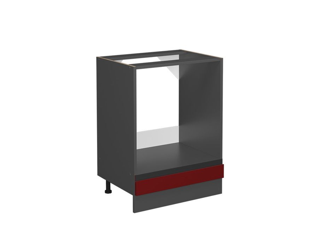 Armário de forno VICCO R-Line, Vermelho, 60 cm, PT Carvalho