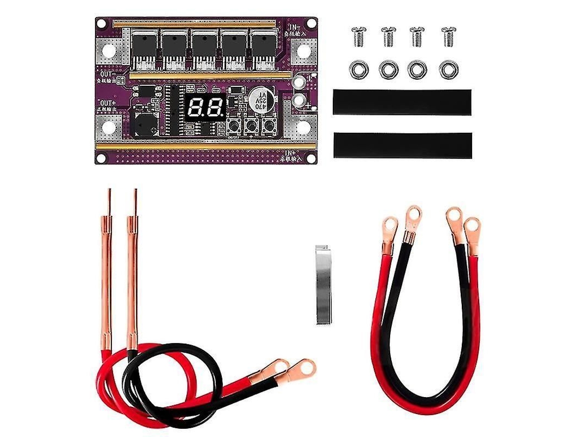 Ferro de soldar portátil K99, 12V, 99 velocidades, ajuste digital, 1700A máx., para baterias, acessórios automáticos.