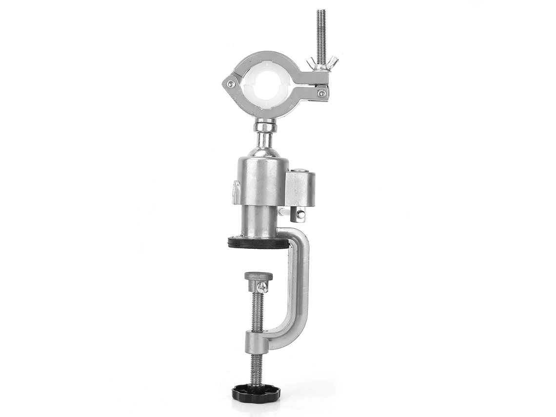Prensa De Mesa Rotativa 360° Em Liga De Alumínio Para Furadeira Elétrica Clamp Vise