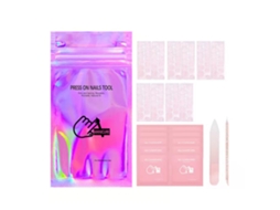 Pads De Adesivo Para Unhas Transparentes Jelly Fitas Duas Faces Removíveis Para Unhas Falsas Com Acessórios
