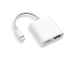 Adaptador de Câmera Usb Conversor Otg Fêmea Usb Interface de Carregamento Compatível com Telefone 11 Pro X 8 7 6 Pad Branco