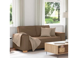 Vidaxl Sofá De 2 Lugares Marrom 180x78x84 Cm Tecido