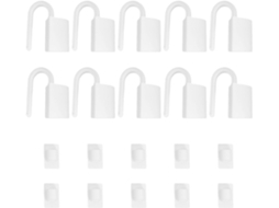 Conjunto De 10 Travas Antiesmagamento Para Dobradiças Portas, Leves, Em Abs, Para Uso Doméstico E Em Hotéis, Na Cor