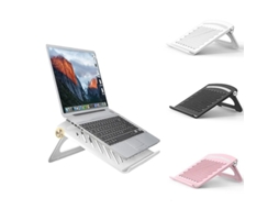 Lurelia Suporte Para Portátil Ajustável, Dobrável, Ergonómico, Antiderrapante, Com Ventilação, Em Liga De Alumínio, Para 10 A 17 Polegadas