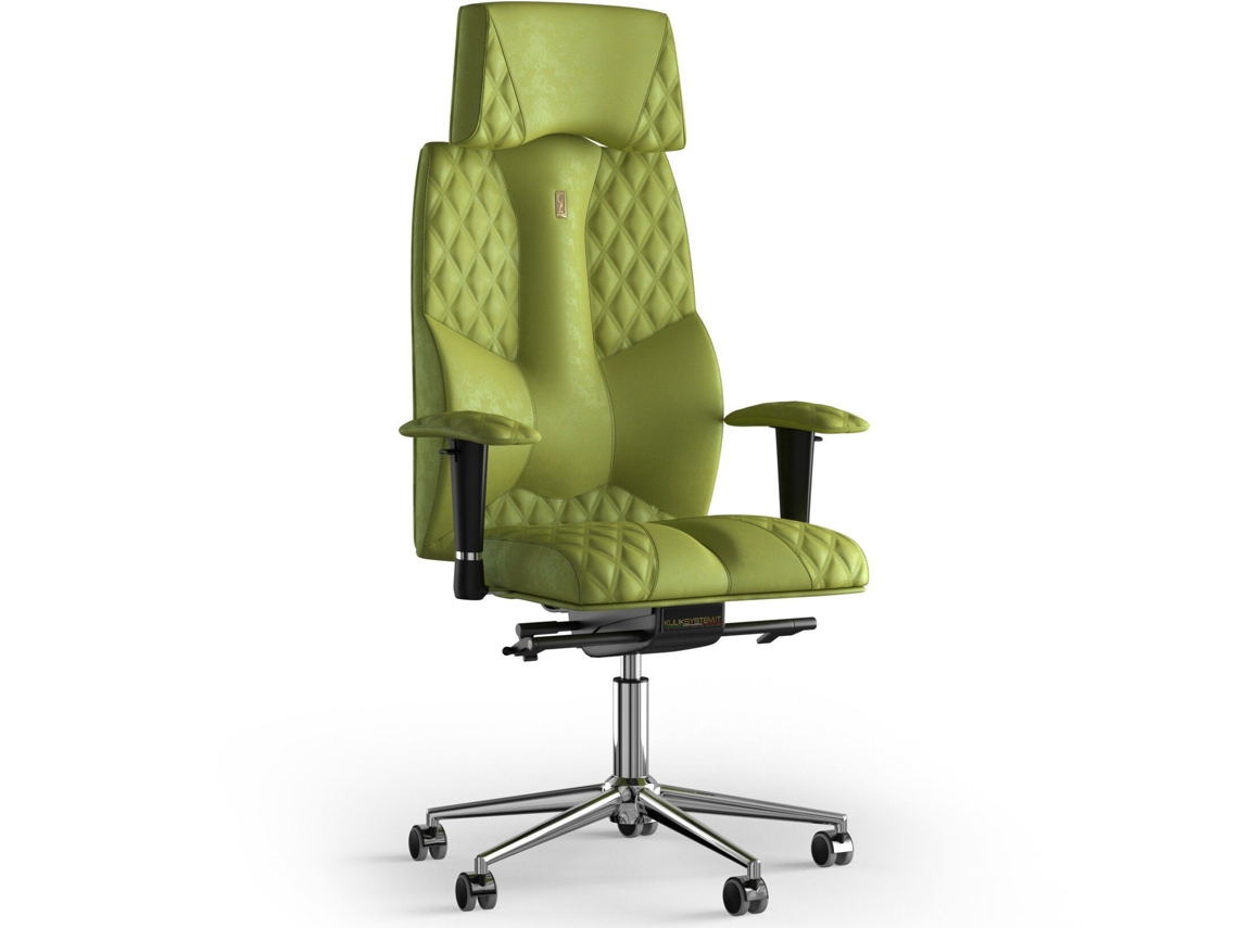 Cadeira de Escritório Ergonómica KULIK Tecido para Costura de Negócios (Antara - Azeitona -130x50x50cm)