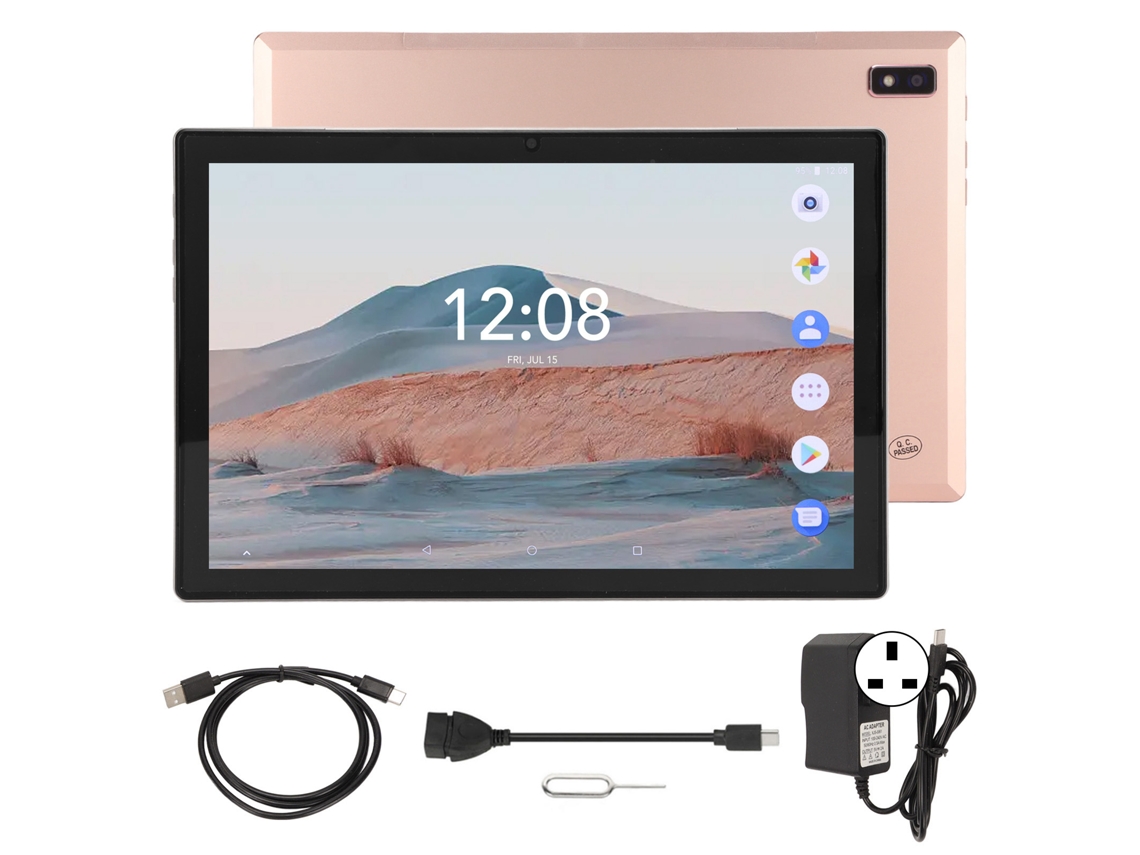 Tablet Android Rosa Hd De 10,1 Polegadas Com 4g E Duas Cartões Sim Other