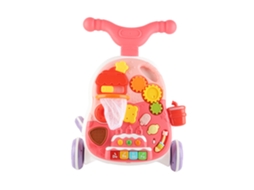 Andador Mali Baby 2 em 1 com Carrinho, Centro de Atividades Musical e Sistema Antirrolamento