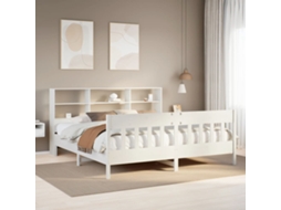 Vidaxl Cama Sem Colchão 180x200 Cm Madeira De Pinho Maciça Branco