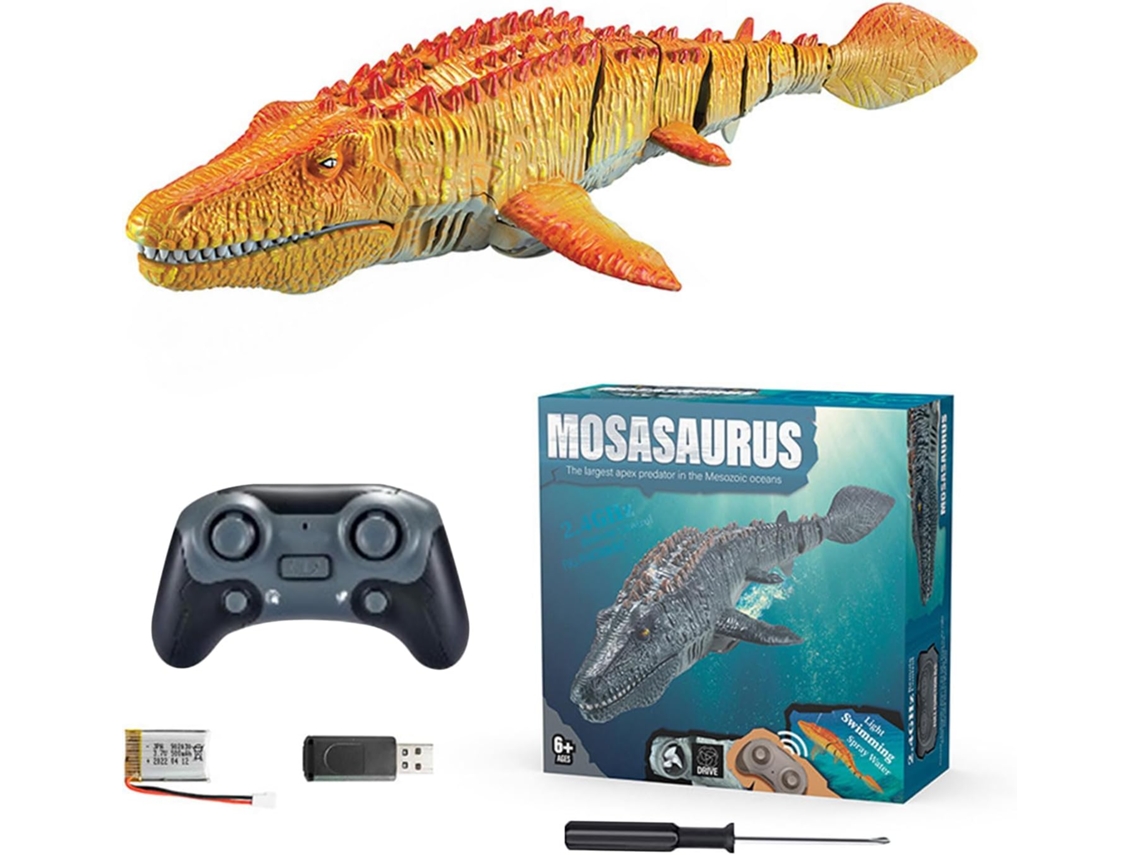 Rc Mosassauro - Dinossauro Aquático Controlado Remotamente, Movimento