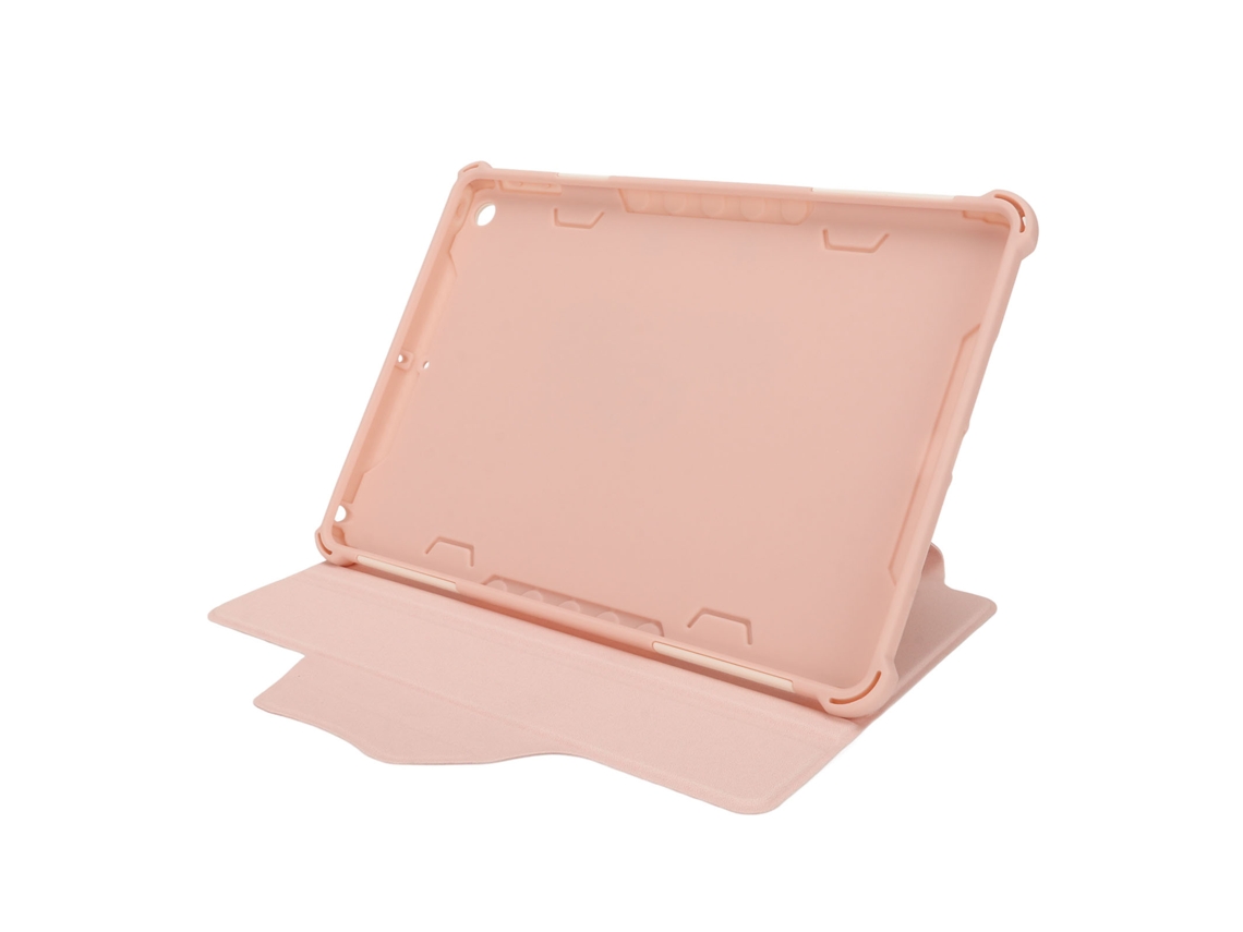 Capa Para Tablet Fina À Prova De Choques E Quedas Com Suporte, Compatível Com Tablet Ios 10.2 Polegadas 9ª, 8ª E 7ª Geração, Cor Rosa