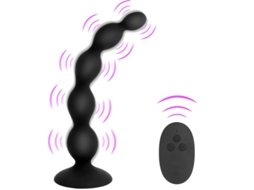 Vibrador Anal De Controle Remoto Com 10 Modos De Vibrao Para Adultos (preto)