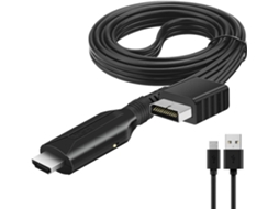 Cabo Hdmi para Adaptador Ps1/Ps2 para Hdmi com Saída de Sinal Rgb Real GERTIZ
