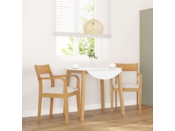 Vidaxl Cadeiras De Jantar Com Almofadões 2 Pcs Madeira Maciça Natural