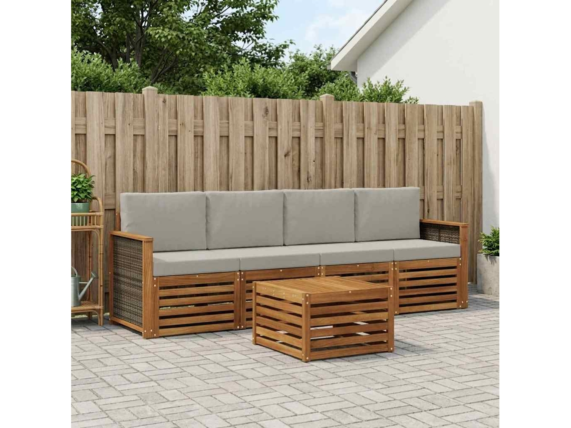 Vidaxl Conjunto De Sofás Para Exterior 5 Unid.