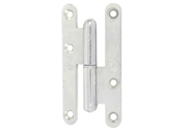 Paris Bt Dobradiça Redonda 80x40 Direita Branco Zincado Nf Afbat