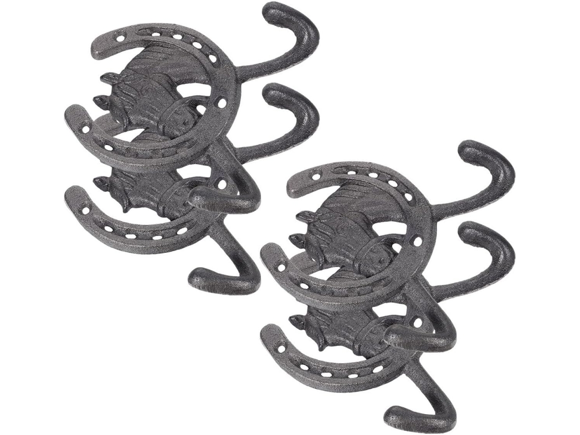 Conjunto 4 Ganchos Parede Ferro GOKOCO