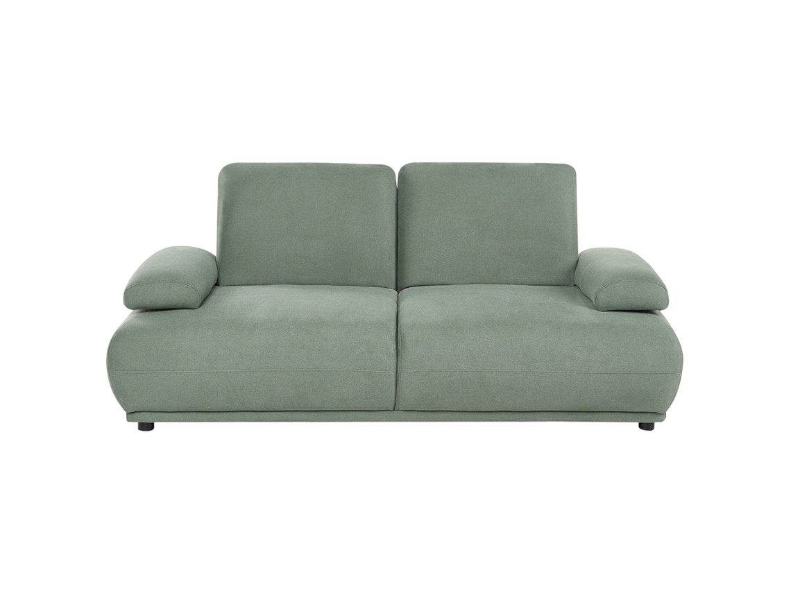 Sofá De 2 Plazas Beliani Nacka De Tela Verde 216x129x89