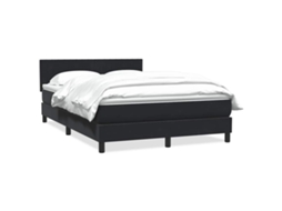 Vidaxl Cama Com Molas/colchão 160x210 Cm Veludo Preto