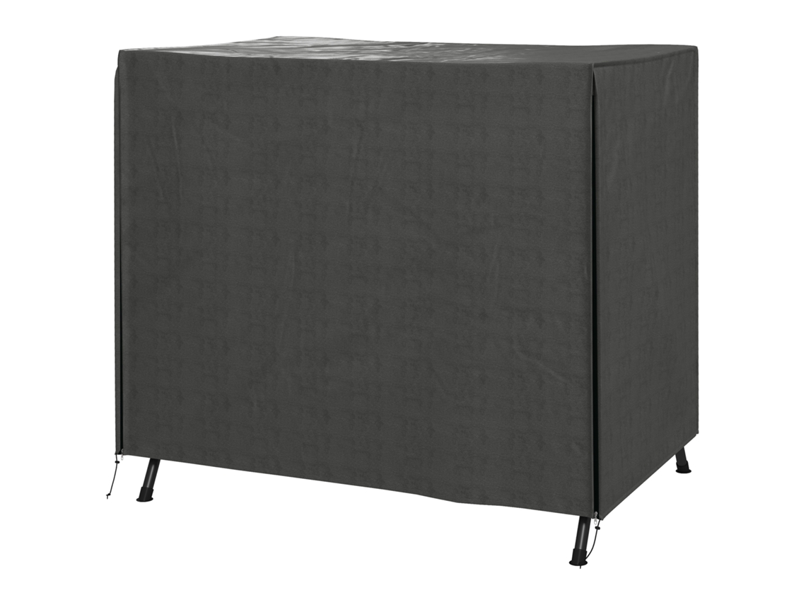 Capa Para Móveis De Jardim Protetora Para Baloiços De Exterior Com Fecho De Correr 177x114x152 Cm Cinza Escuro