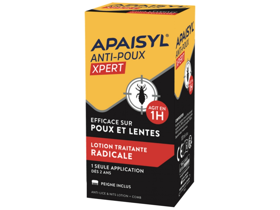 Piolhos e Lêndeas 100% Radical Xpert 100 Ml APAISYL
