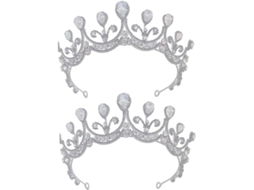 Coroa De Casamento Em Liga Metálica Com Strass Brilhantes