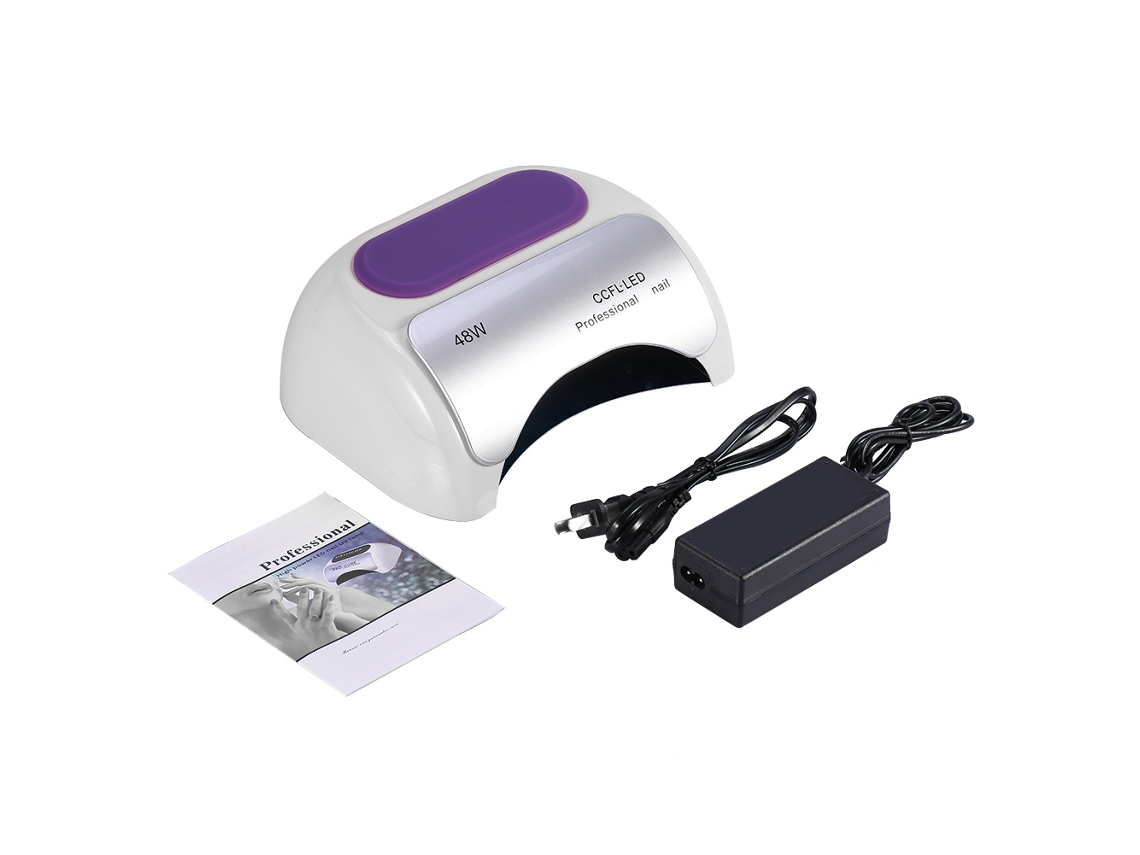 Secador De Unhas Auto-sensor 48w Uv Led Ccfl Para Esmalte Gel Manicura Pedicura Plug Eua Branco
