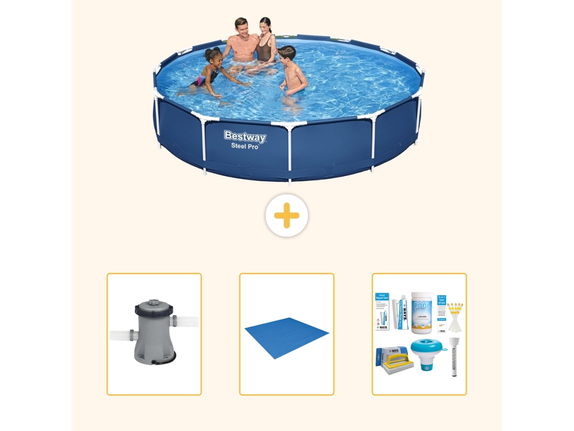 Bestway Piscina Bestway Steel Pro Redonda - 366x76 Cm - 4-peças S22311