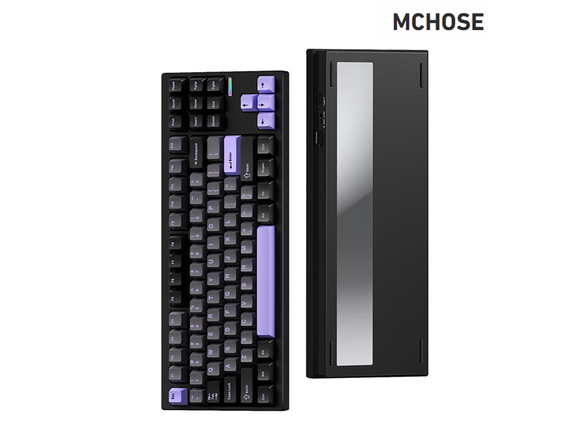 Teclado Mecânico Sem Fio Mchose Mc-gx87-1 Tri-modo