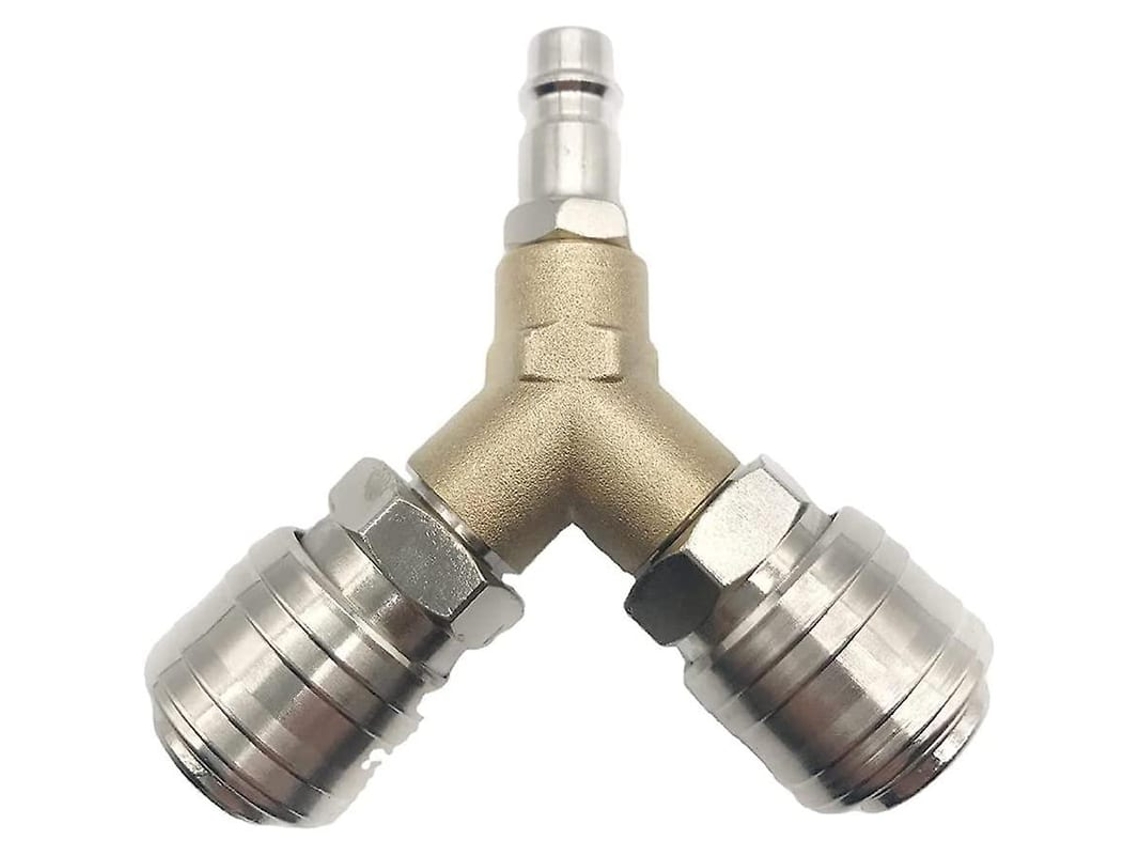 Distribuidor De Ar Comprimido Triomphe, Conector E Interruptor Com Dois Conectores Rosca 1/4 Polegada