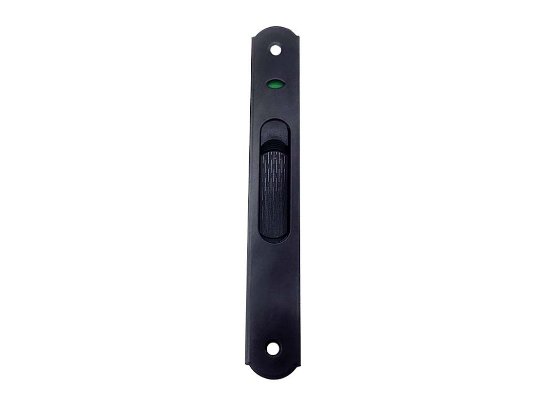 Fechadura Gancho Lurelia Para Janela E Porta Deslizante, Aço Inoxidável, Preta, Modelo Compacto